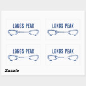 Sticker Rectangulaire Longs Peak Escalade Colorado (Feuille)