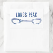 Sticker Rectangulaire Longs Peak Escalade Colorado (Sac)