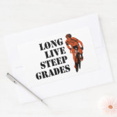 Sticker Rectangulaire Longue Vie Raide Grades Cyclisme (Enveloppe)