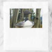 Sticker Rectangulaire Loon sauvage (Sac)