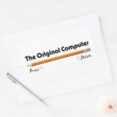 Sticker Rectangulaire L'ordinateur d'origine (Enveloppe)