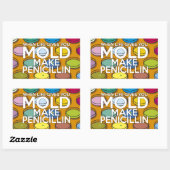 STICKER RECTANGULAIRE LORSQUE LA VIE VOUS DONNE MOLD FAIRE PENICILLIN (Feuille)