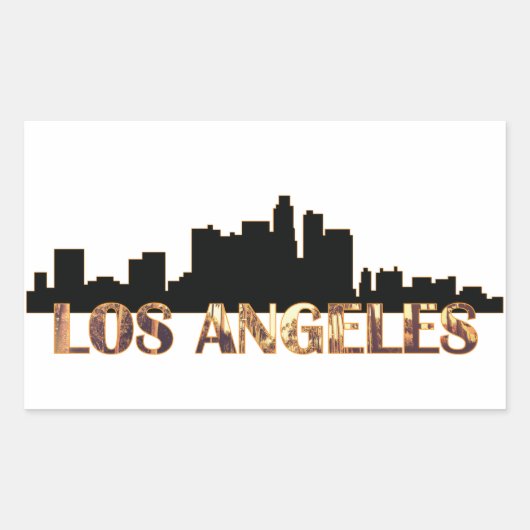 Sticker Rectangulaire Los Angeles (Devant)