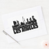 Sticker Rectangulaire Los Angeles Skyline (Enveloppe)