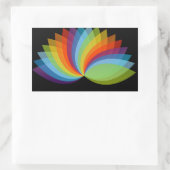 Sticker Rectangulaire Lotus dans différentes couleurs (Sac)