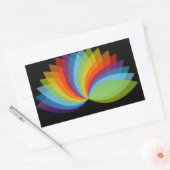 Sticker Rectangulaire Lotus dans différentes couleurs (Enveloppe)