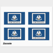 Sticker Rectangulaire Louisiane (Feuille)
