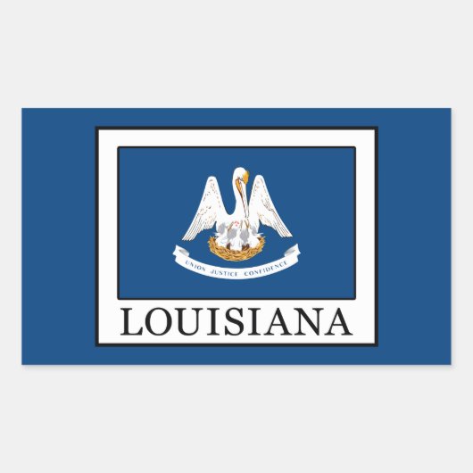 Sticker Rectangulaire Louisiane (Devant)