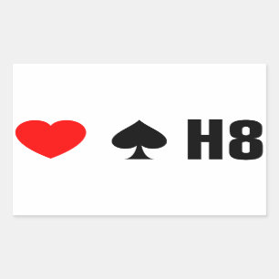 STICKER RECTANGULAIRE LOUMPS TRUMPS HAINE - <3 <3< H8