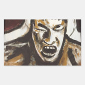 Sticker Rectangulaire Loup (Devant)