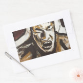 Sticker Rectangulaire Loup (Enveloppe)