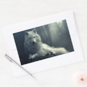 Sticker Rectangulaire Loup (Enveloppe)
