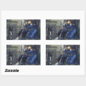 Sticker Rectangulaire Love Among the Ruins (par Edward Burne-Jones) (Feuille)