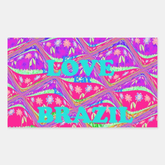 Sticker Rectangulaire Love Brazil.png (Devant)