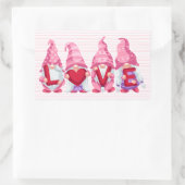 Sticker Rectangulaire Love Gnomes Saint-Valentin (Sac)