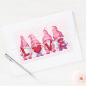Sticker Rectangulaire Love Gnomes Saint-Valentin (Enveloppe)
