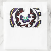 Sticker Rectangulaire Love Hakuna Matata beaux cadeaux (Sac)