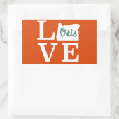 Sticker Rectangulaire LOVE Otis Rope Blanc (Sac)