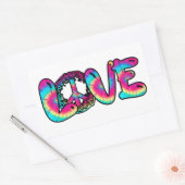 Sticker Rectangulaire Love teint cravate (Enveloppe)