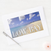 Sticker Rectangulaire Low Bay Beach, Barbuda, Antigua (Enveloppe)