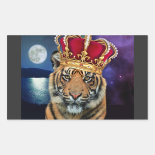 Sticker rectangulaire Loyal Tiger