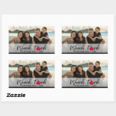 Sticker Rectangulaire L'Shanah Tovah Grenade Élégante Script Photo (Feuille)