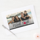Sticker Rectangulaire L'Shanah Tovah Grenade Élégante Script Photo (Enveloppe)