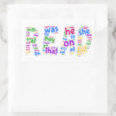 Sticker Rectangulaire Lu ! Apprenez vos mots de vue ! (Sac)