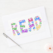 Sticker Rectangulaire Lu ! Apprenez vos mots de vue ! (Enveloppe)