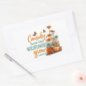 Sticker Rectangulaire Luc 12:27 (Enveloppe)