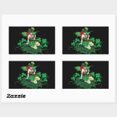 Sticker Rectangulaire Luck Irish Fairy Green (Feuille)