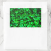 Sticker Rectangulaire Lucky Celtic Irish Green Shamrocks (Sac)