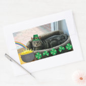 Sticker Rectangulaire Lucky Irish Indigo (Enveloppe)