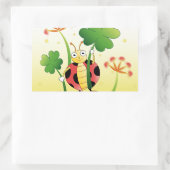 Sticker Rectangulaire Lucky Ladybird (Sac)