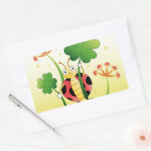 Sticker Rectangulaire Lucky Ladybird (Enveloppe)