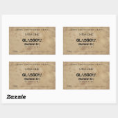 Sticker Rectangulaire Luggage Glasgow (To customize) (Feuille)