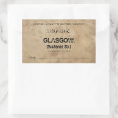 Sticker Rectangulaire Luggage Glasgow (To customize) (Sac)