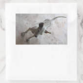 Sticker Rectangulaire Luk Maa ... Chien chiot thaïlandais Soi (Sac)