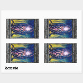 Sticker Rectangulaire Lumière céleste (Feuille)