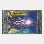 Sticker Rectangulaire Lumière céleste (Devant)