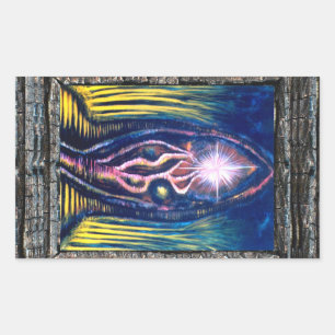 Sticker Rectangulaire Lumière céleste