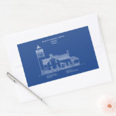 Sticker Rectangulaire Lumière Old Mackinac Point - Michigan - AD (Enveloppe)