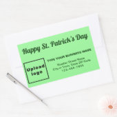 Sticker Rectangulaire Lumière verte Saint Patrick (Enveloppe)