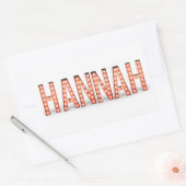 Sticker Rectangulaire Lumières du marquee Hannah (Enveloppe)