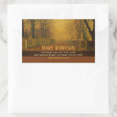 Sticker Rectangulaire Lumineuse du soir Restez en contact Atkinson Grims (Sac)