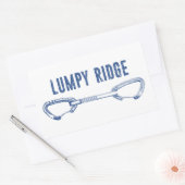 Sticker Rectangulaire Lumpy Ridge Rock Climbing Quickdraw (Enveloppe)