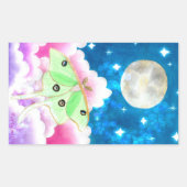Sticker Rectangulaire Luna Moth (Devant)