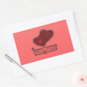Sticker Rectangulaire Lune de miel (Enveloppe)