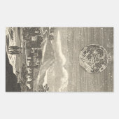 Sticker Rectangulaire Lune d'époque de la Renaissance par Allain Mallet (Devant)