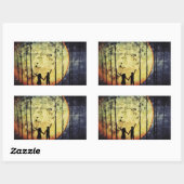 Sticker Rectangulaire Lune Enfants (Feuille)